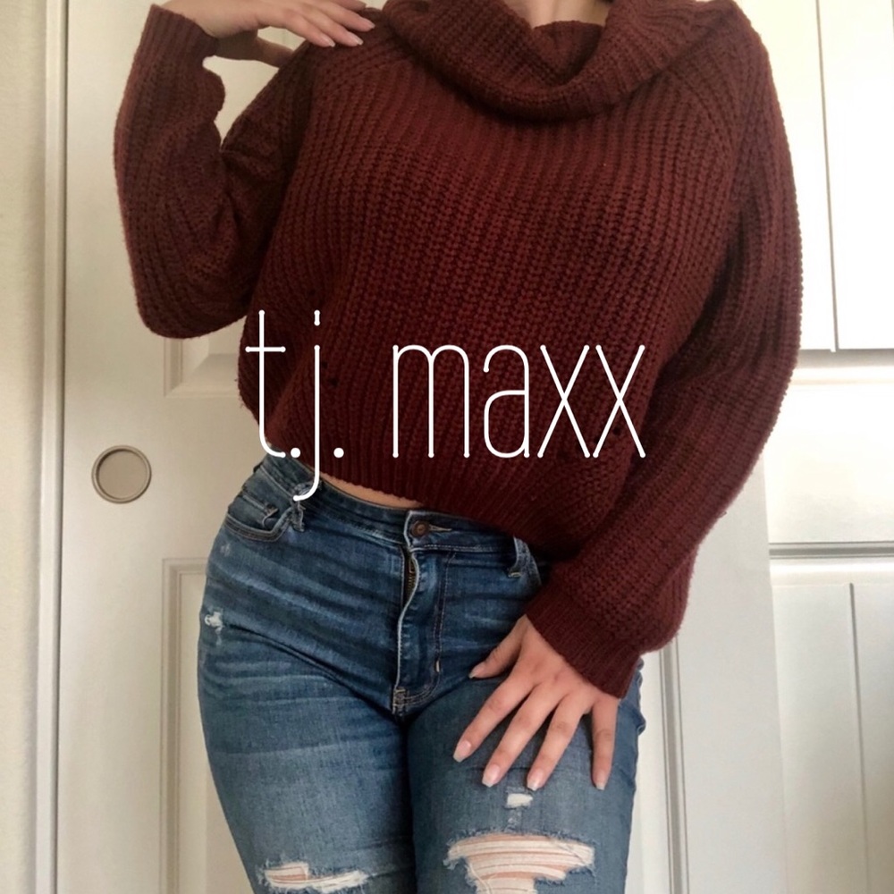 SOLD Burgundy Turtleneck Sweater
